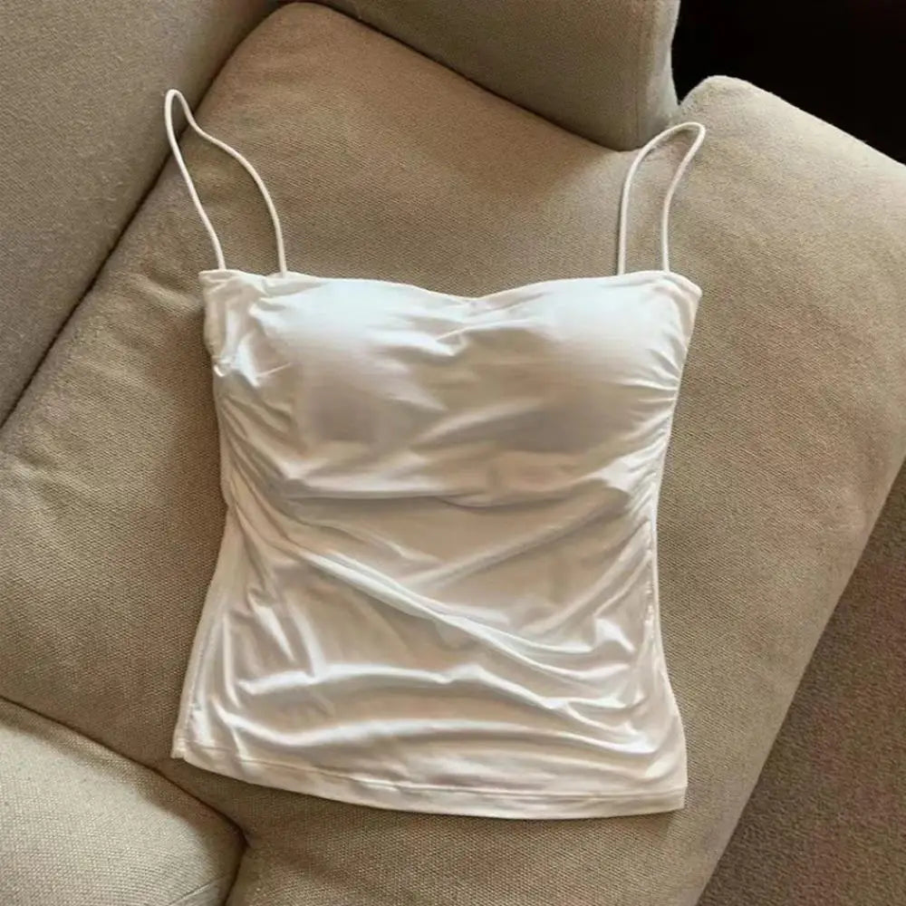 Brassière camisole sans coutures avec coussinet