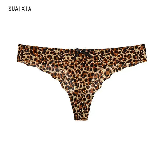 Tanga ice silk seamless V-waist — S-XL