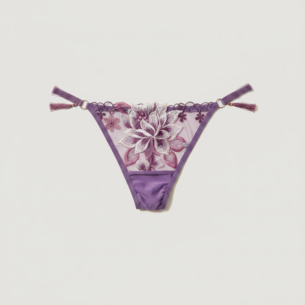 Culotte femme dentelle Peony — Taille basse sans coutures
