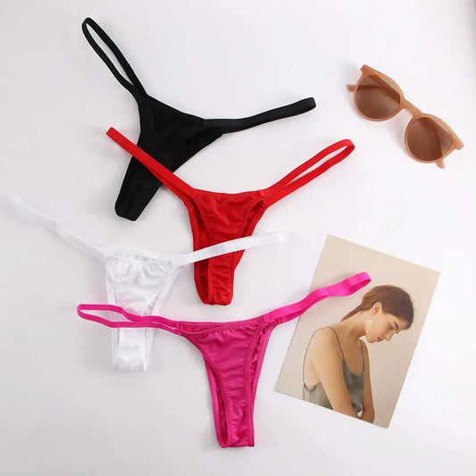 Tanga soie de lait — Coton taille basse stretch
