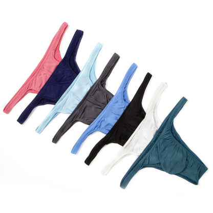 Bikini de bain homme G-string mesh nylon taille basse — M-XL