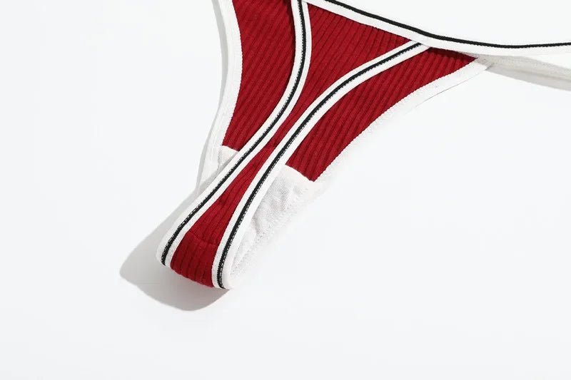 Thong coton seamless taille basse couleur unie — S-XL