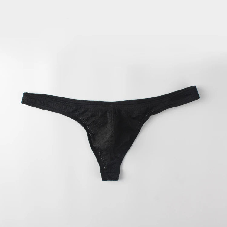 String homme G-string taille basse — Poche U respirant couleur unie sexy