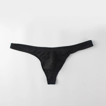 String homme G-string taille basse — Poche U respirant couleur unie sexy