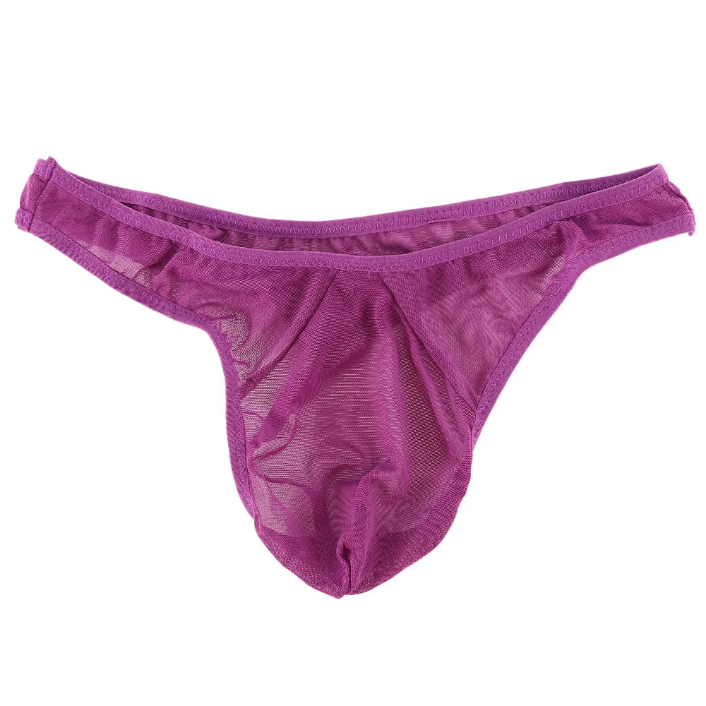 Thong homme résille transparent ultra-fin — Taille basse taille unique