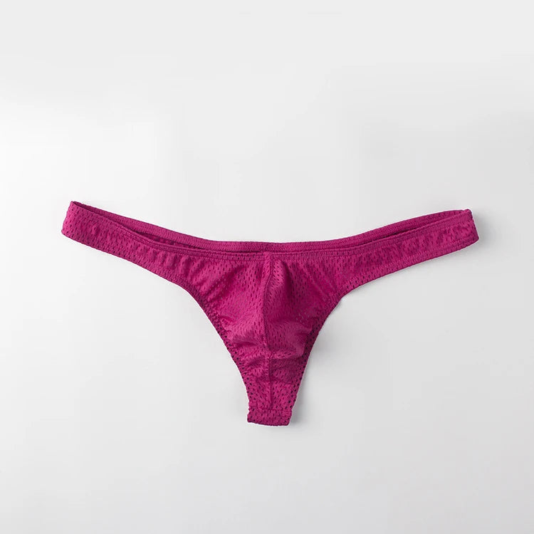 String homme G-string taille basse — Poche U respirant couleur unie sexy