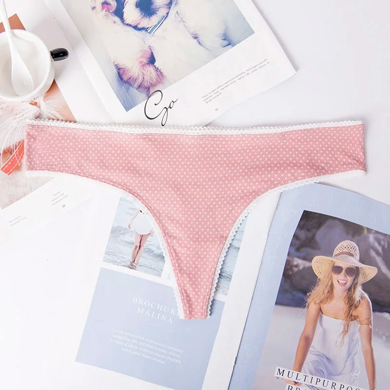 Tanga femme volants — G-string sans coutures taille basse sexy
