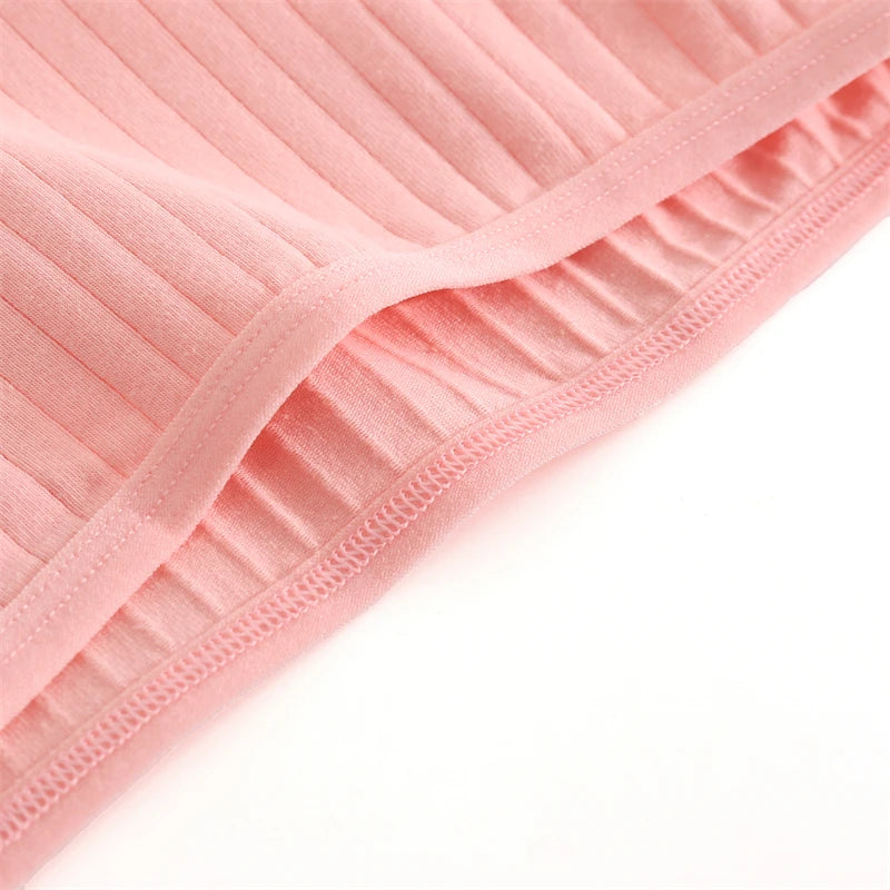 Culotte femme coton sans coutures — Taille basse respirante douce couleur unie