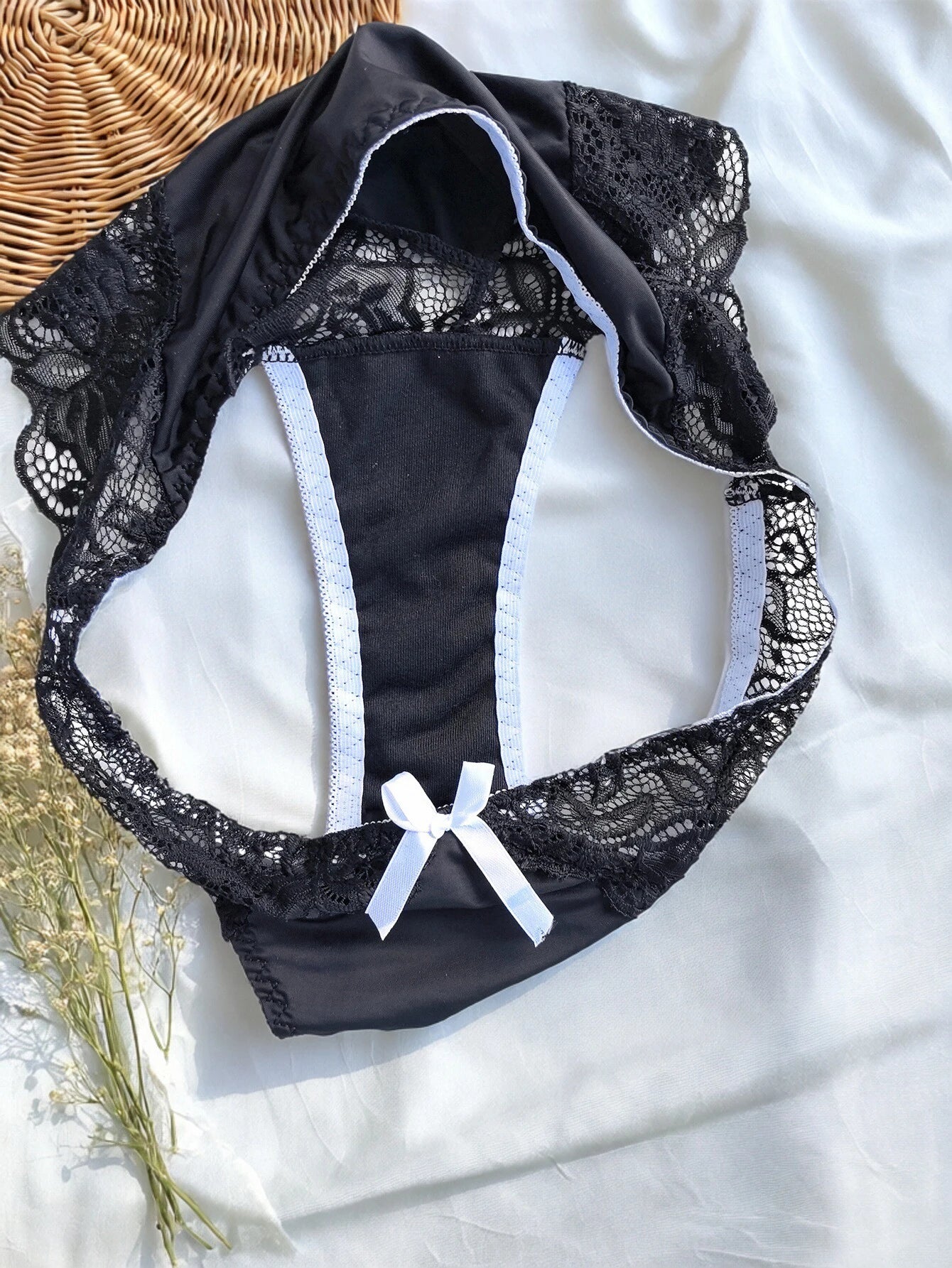 Culotte Seamless Grande Taille - Dentelle Bicolore 1XL-4XL - Nos Petits KIFF