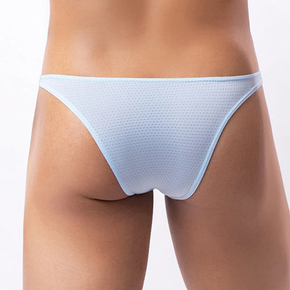 Bikini de bain homme G-string mesh nylon taille basse — M-XL