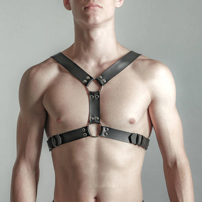 Harnais Cuir Homme - Bondage & Style Goth - Nos Petits KIFF