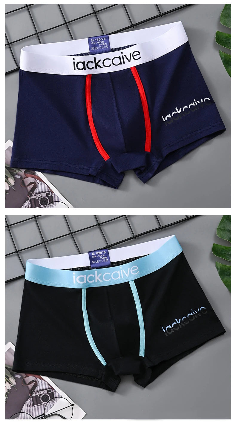 1 Pcs Underwear Men's Boxer Shorts Sexy Panties Cotton Boxers Man Underpants Male Shorts Homme U Convex Lingerie Wholesale Lots