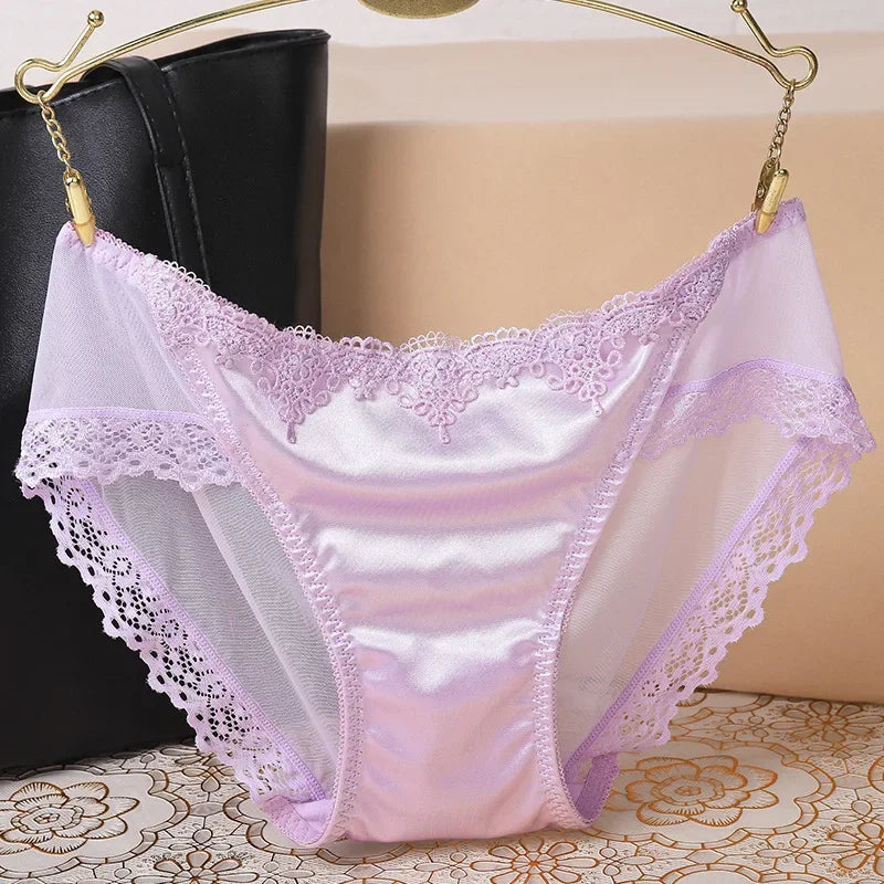 Culotte sexy seamless dentelle ultra-fine creuse S-XL
