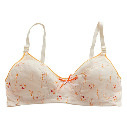 Soutien-gorge sport femme sans armature — 2 rangées de boutons couleur unie