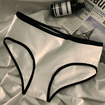 Culotte femme coton style japonais — Taille mi-haute sans coutures respirante