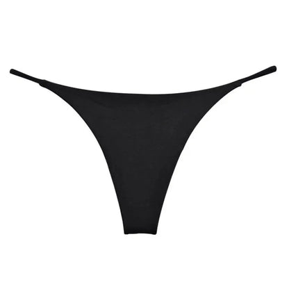 G-string femme taille basse sans coutures — Dentelle fine respirant couleur unie