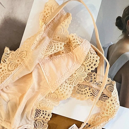 Culotte Seamless Taille Basse - Dentelle Ajournée - Nos Petits KIFF