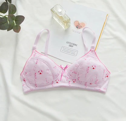 Soutien-gorge sport femme sans armature — 2 rangées de boutons couleur unie