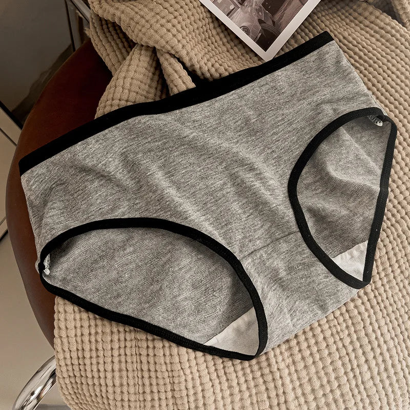 Culotte femme coton style japonais — Taille mi-haute sans coutures respirante