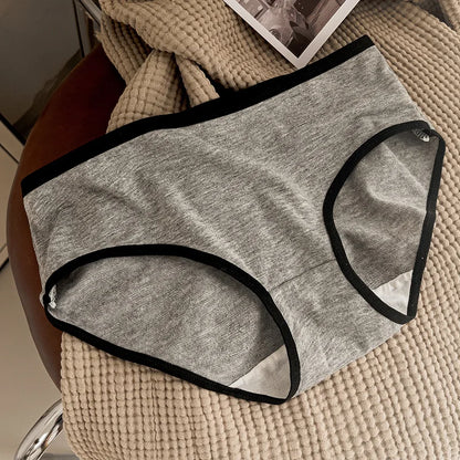 Culotte femme coton style japonais — Taille mi-haute sans coutures respirante