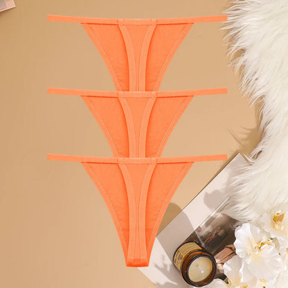 Lot 3 G-Strings Coton Taille Basse FINETOO - S à XL - Nos Petits KIFF