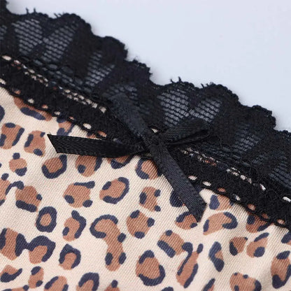 G-string léopard T-back taille basse — S-XL