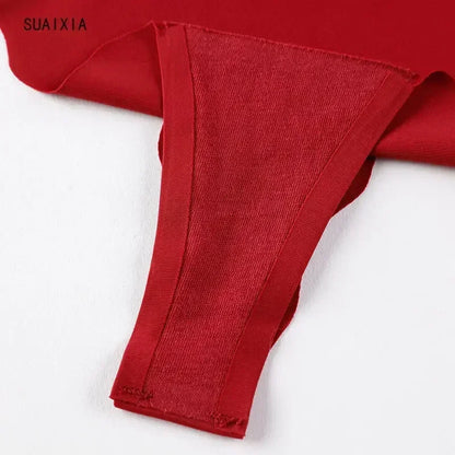 Tanga ice silk seamless V-waist — S-XL
