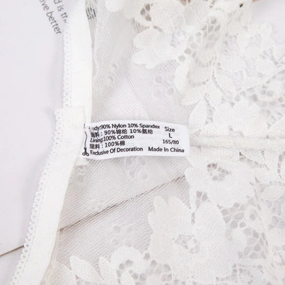 Culotte Coton Dentelle Florale Taille Basse - Respirante - Nos Petits KIFF