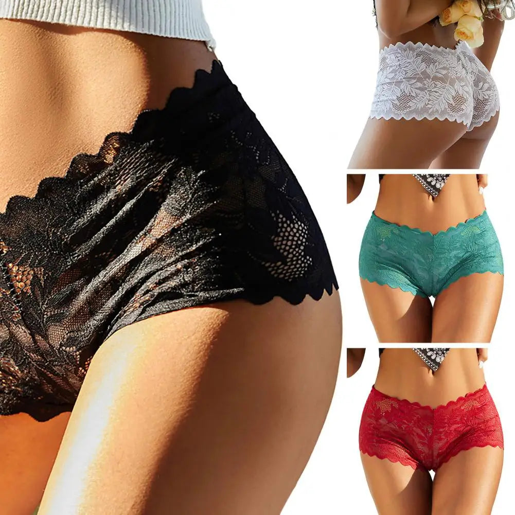 Culotte dentelle ajourée — Mi-taille respirante
