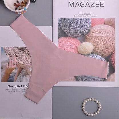 Tanga femme volants invisible — G-string sans coutures sexy lingerie