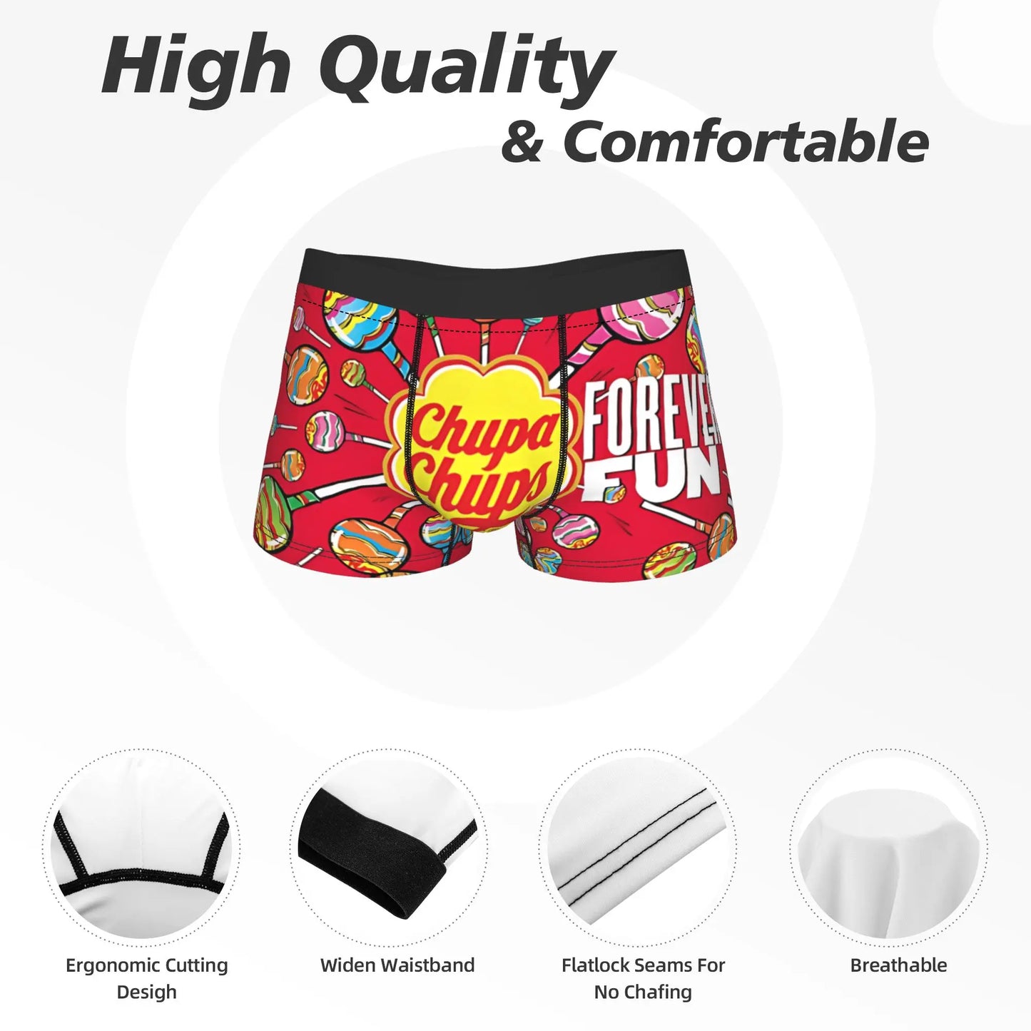 Boxer homme fun Chupa Chups - Humour & Style - Nos Petits KIFF