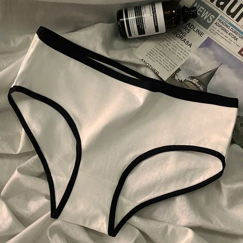 Culotte femme coton style japonais — Taille mi-haute sans coutures respirante