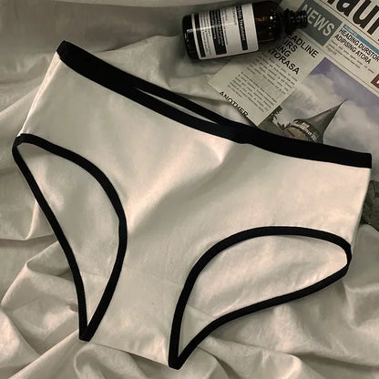 Culotte femme coton style japonais — Taille mi-haute sans coutures respirante