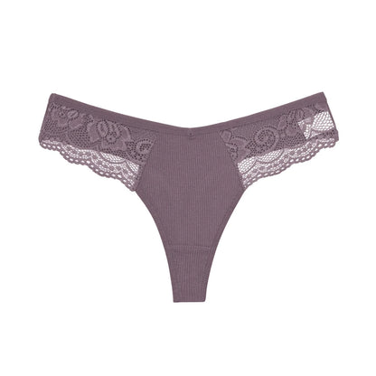 Culotte G-String Coton Dentelle - Taille Basse S-XL - Nos Petits KIFF