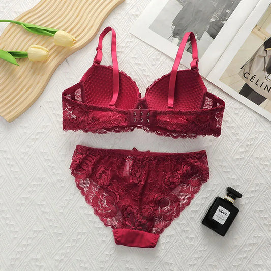 Bra and Panty Set Women's Lace Underwear Sexy Lingerie Set Women's Sexy Hot Lingerie Sets for Women Sexy Female Girl