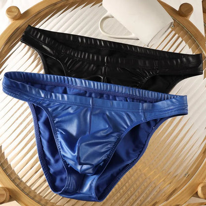 Slip Homme Glossy Soyeux - Ceinture Élastique Haute M-XXL - Nos Petits KIFF