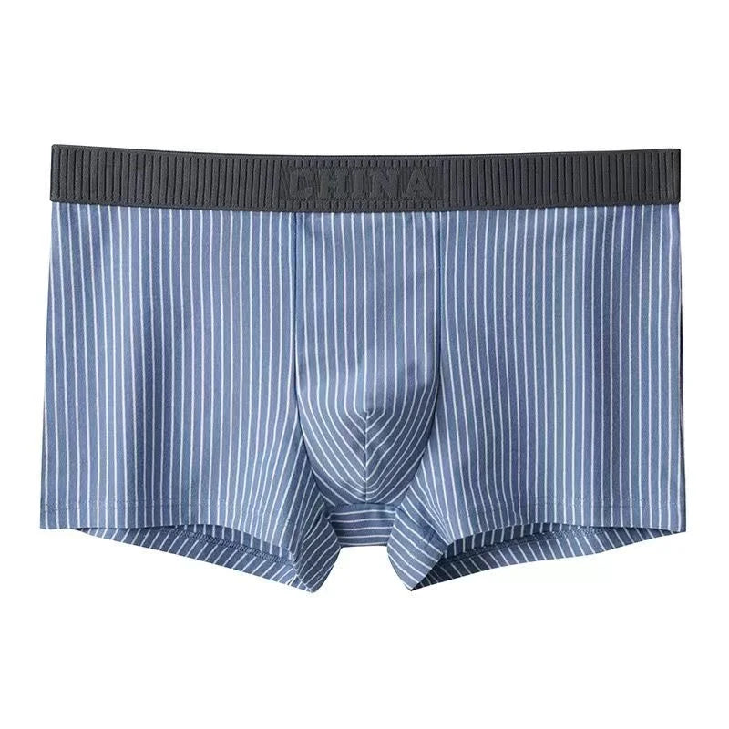 1Pc Boxer Shorts Men's Underwear Sexy Panties Cotton Striped Men's Underpants Male Boxers Homme U Convex Lingerie Free Shipping