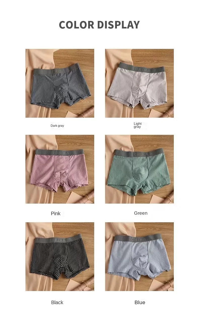 Boxer Coton Rayé U-Convex Plus Size - L à 6XL - Nos Petits KIFF