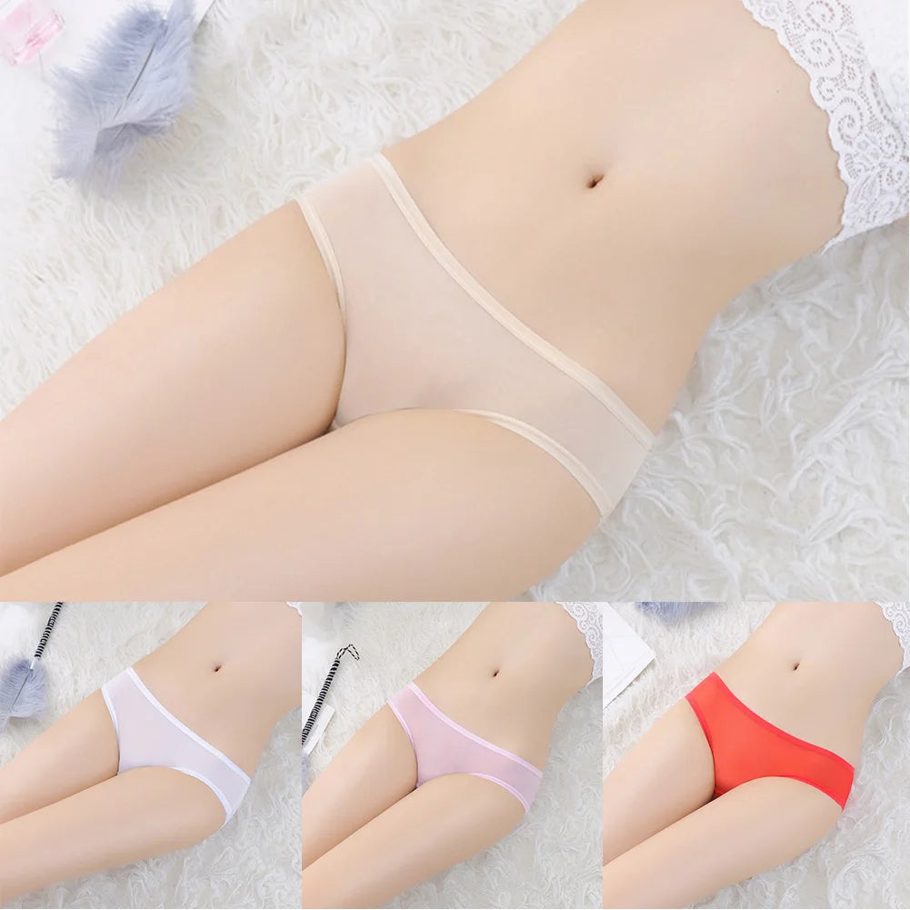Culotte femme transparente sans coutures — Dentelle taille basse sexy respirante