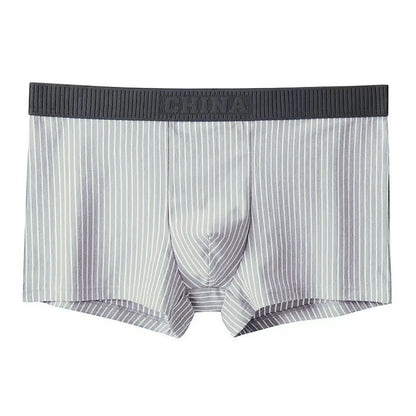 1Pc Boxer Shorts Men's Underwear Sexy Panties Cotton Striped Men's Underpants Male Boxers Homme U Convex Lingerie Free Shipping