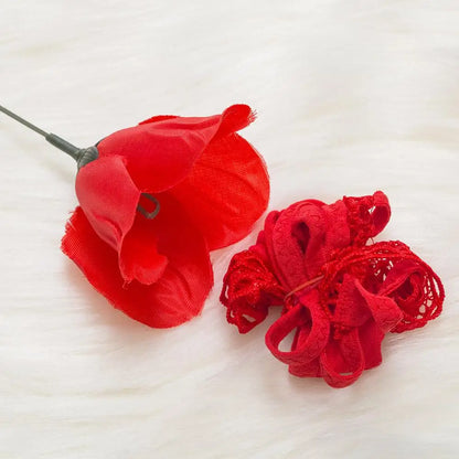G-string dentelle rose & motifs — Taille basse