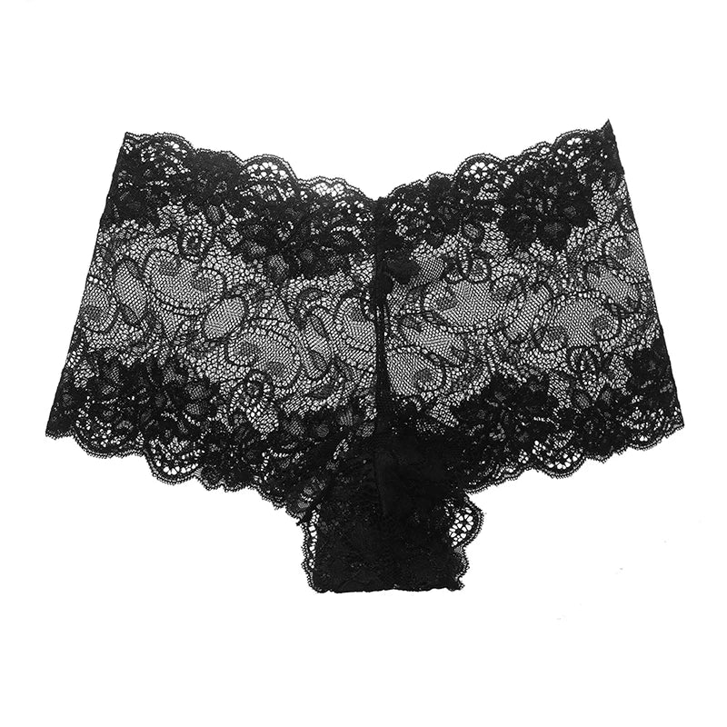 BZEL 3PCS/Set Women's Panties Floral Lace Women's Boxers Sexy Lingerie Femme Hollow Out Charming Boyshorts Fashion Cozy Underpants