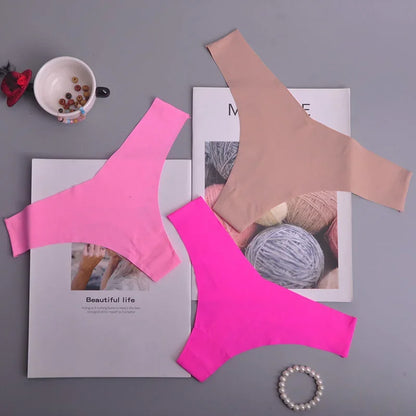 Tanga femme volants invisible — G-string sans coutures sexy lingerie