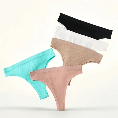 Culotte femme sans coutures — Nylon spandex taille basse entrejambe coton respirante