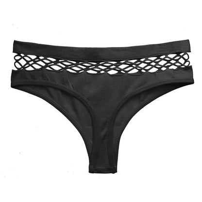 Women's Lingerie Sexy G-string Thongs Cotton Women's Panties Hollow Out Briefs Plus Size S-XXL Underwear Thongs