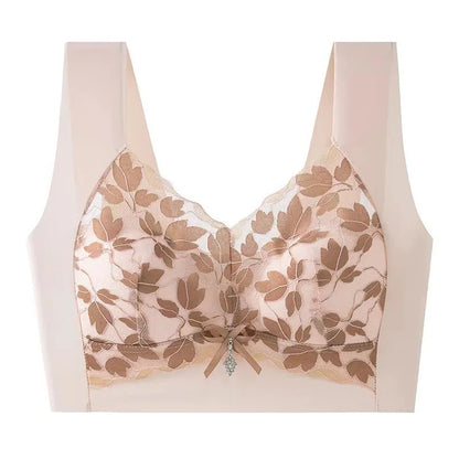 Brassière femme sans armatures dentelle — Push-up grande taille respirante