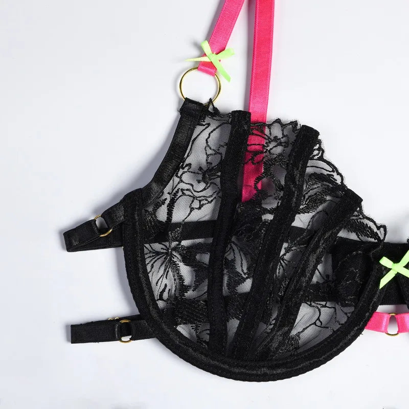 Panties and Bra Set Micro Threads Sexy Woman Lingerie Femme Sexys Women's Underwear Sets Sexy Lingerie Women's Bodysuits Briefs