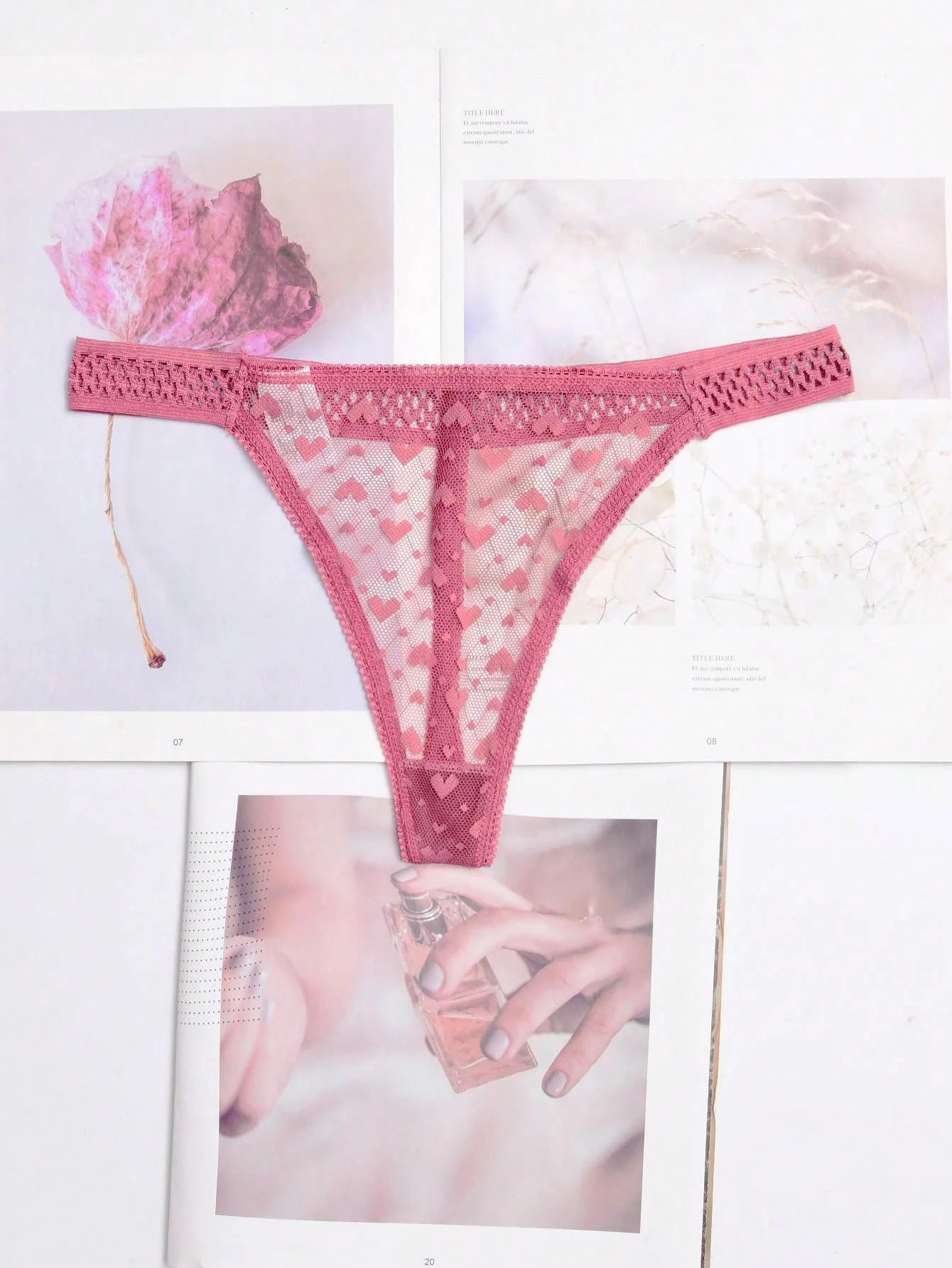 Tanga femme volants — G-string sans coutures taille basse sexy