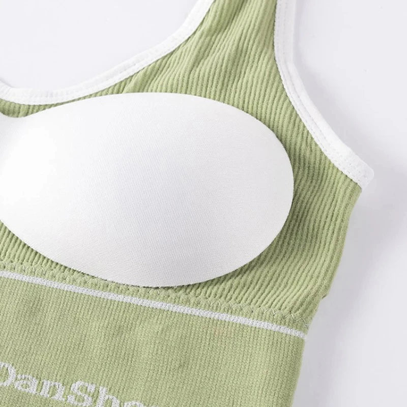 Brassiere sport sans armatures debardeur gainant S-XL