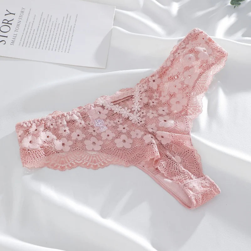 Culotte Dentelle G-String Sexy - Taille Basse - Nos Petits KIFF